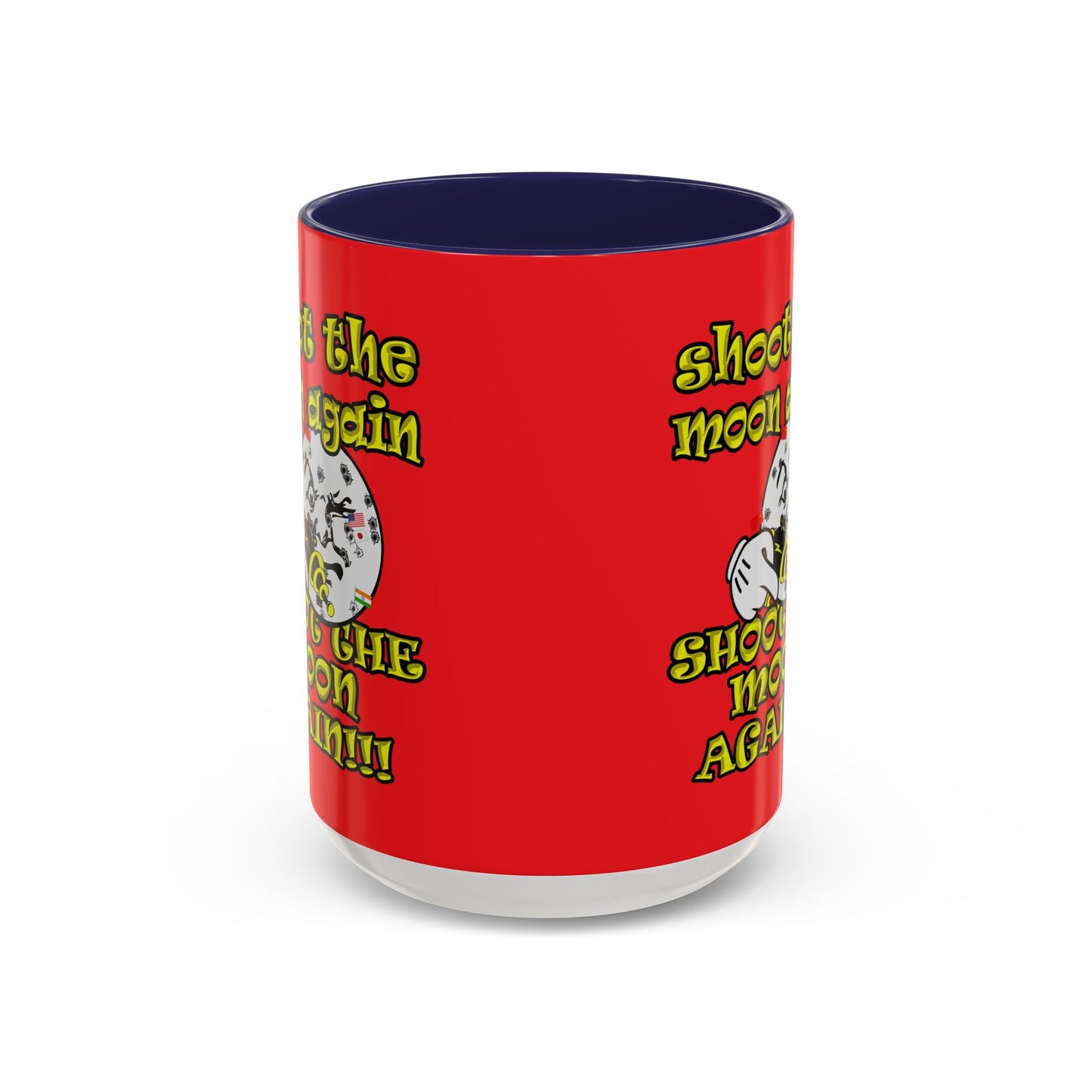 shoot the moon again - Accent Mug (red)