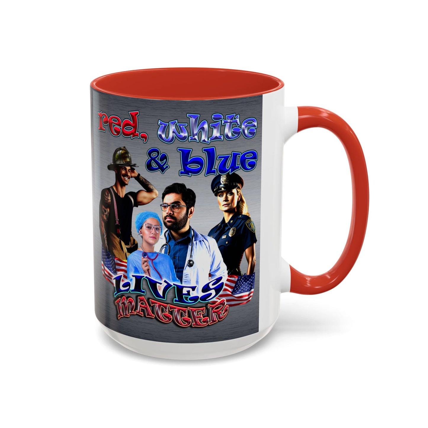 rw&b lives matter - Accent Mug (brushed nickel)