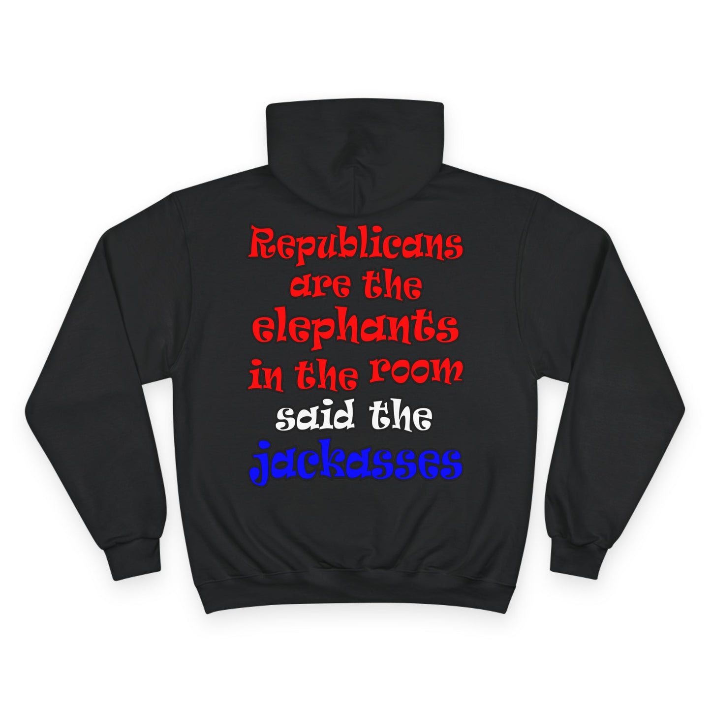 donkeys and elephants - Champion Hoodie