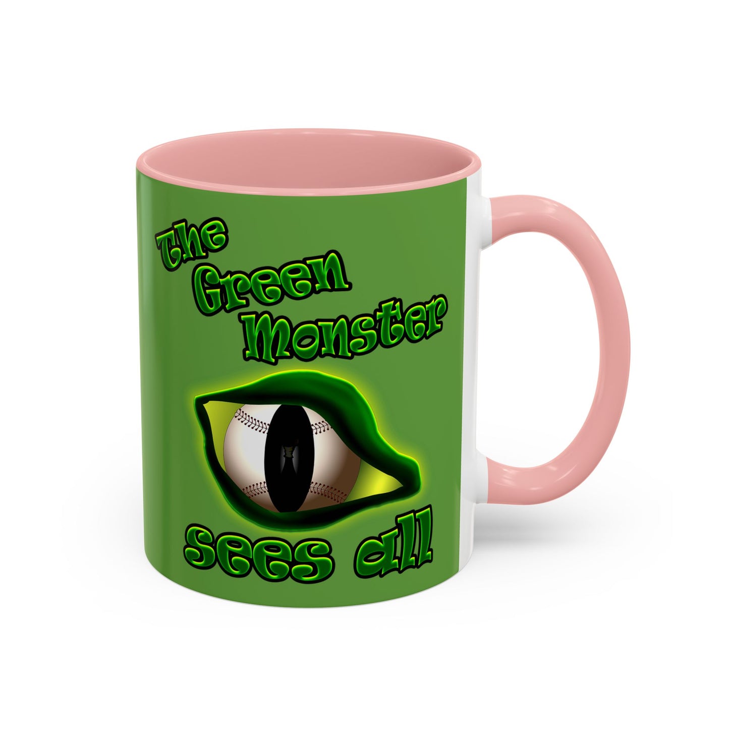 green monster - Accent Mug (green)