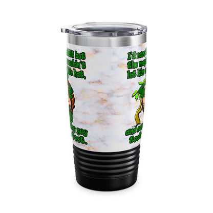 turtle race - Ringneck Tumbler, 20oz (white marble)