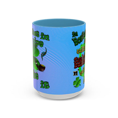 celtics logo - Accent Mug (light blue-purple wave)
