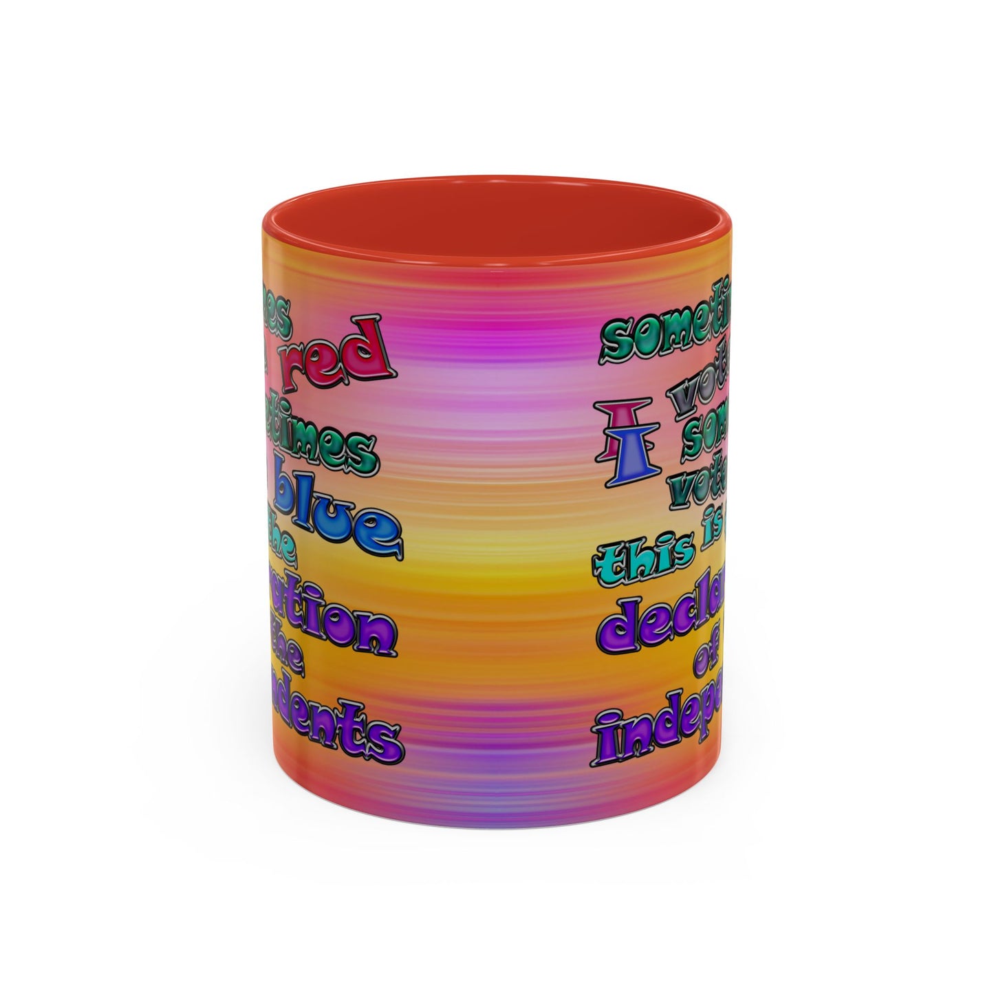 declaration of the independents - Accent Mug (color blur)