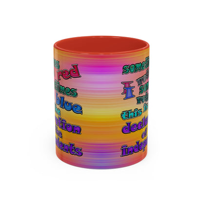 declaration of the independents - Accent Mug (color blur)