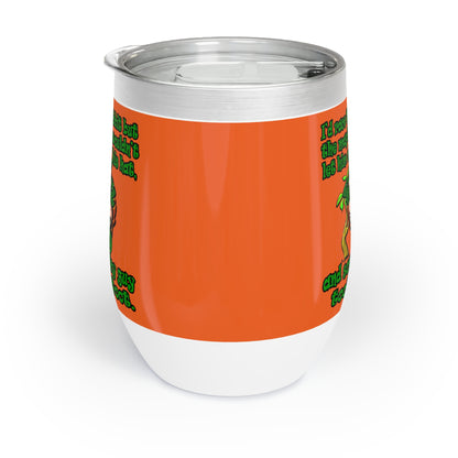 turtle race - Chill Wine Tumbler (orange)