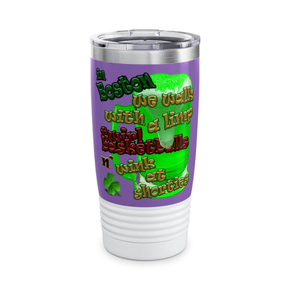 celtics logo - Ringneck Tumbler, 20oz (light purple)