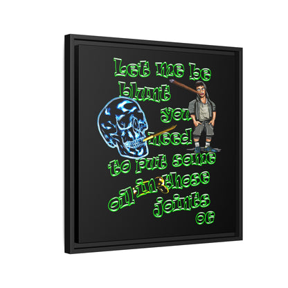og - framed canvas art (black)