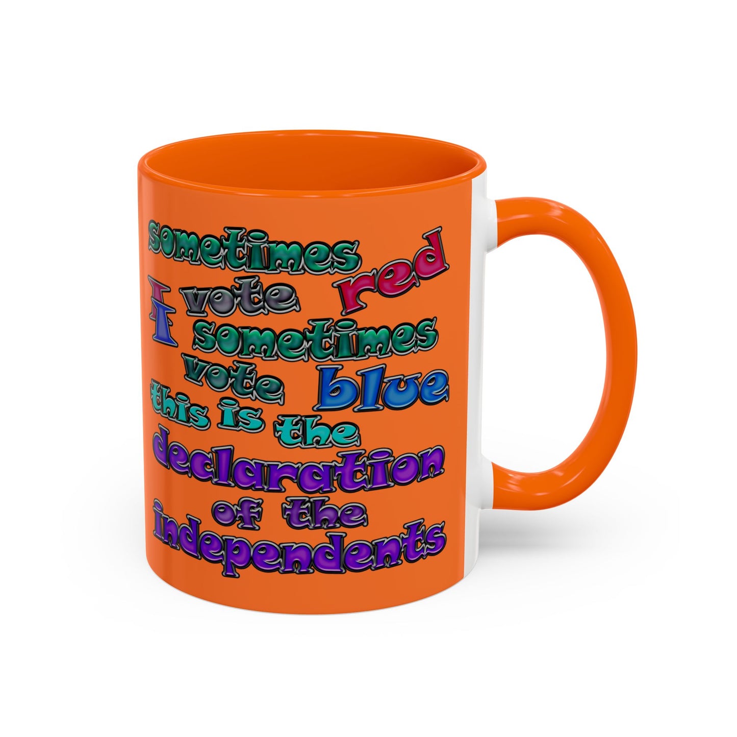 declaration of the independents - Accent Mug (crusta)