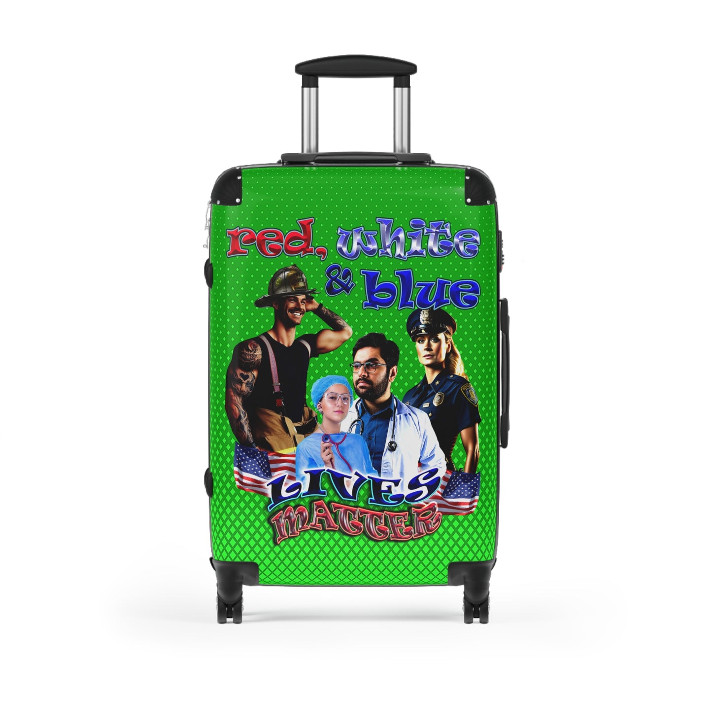 rw&b lives matter - Suitcase (logo green)