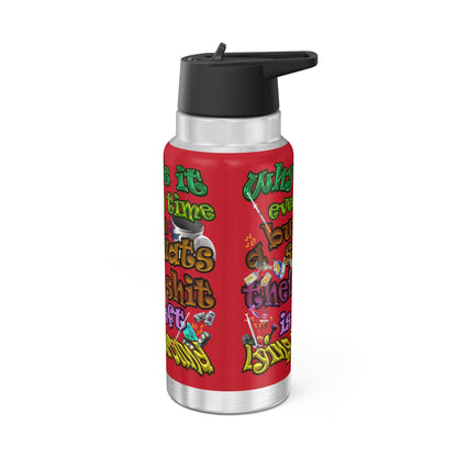 the bum's shit - Gator Tumbler, 32oz (dark red)