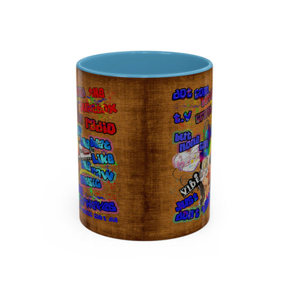 drop the beat - Accent Mug (brown papyrus)