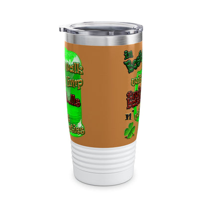 celtics logo - Ringneck Tumbler, 20oz (light brown)