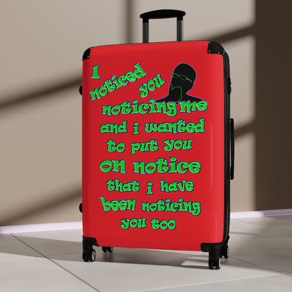 noticed you noticing - Suitcase (red)