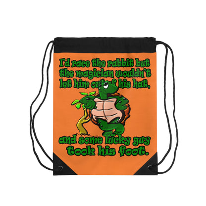 turtle race - Drawstring Bag (crusta)