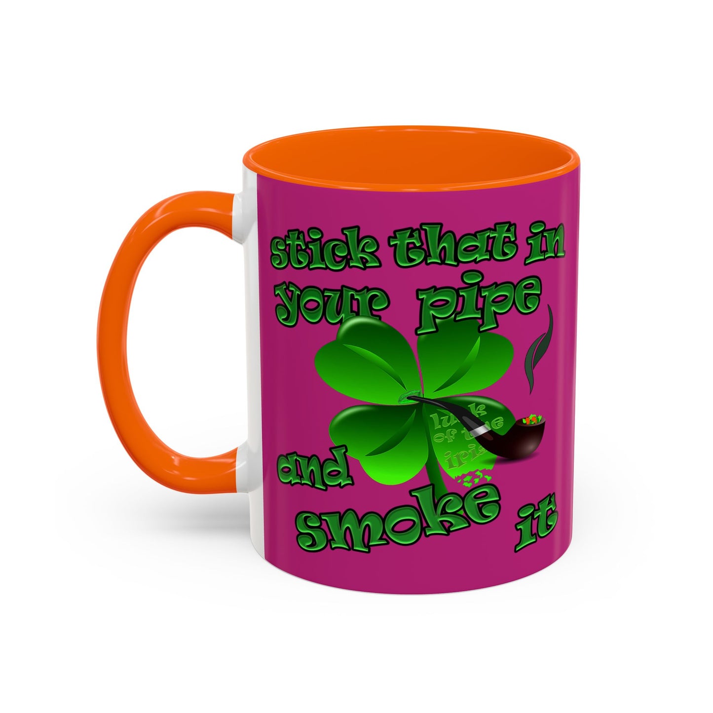 celtics logo - Accent Mug (pink)