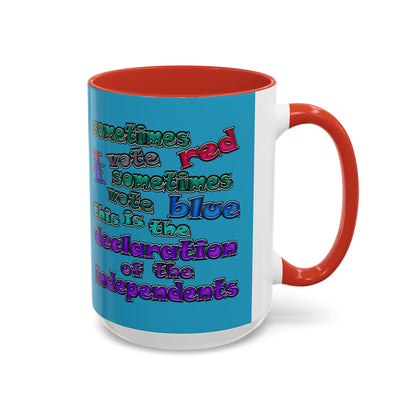declaration of the independents - Accent Mug (turquoise)