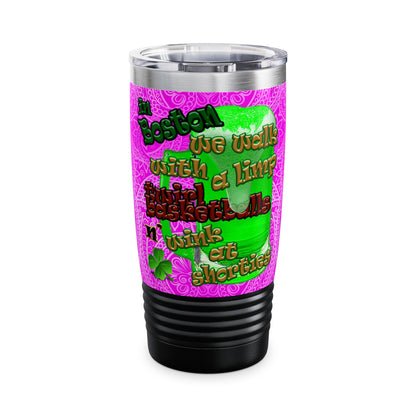 celtics logo - Ringneck Tumbler, 20oz (pink swirl)