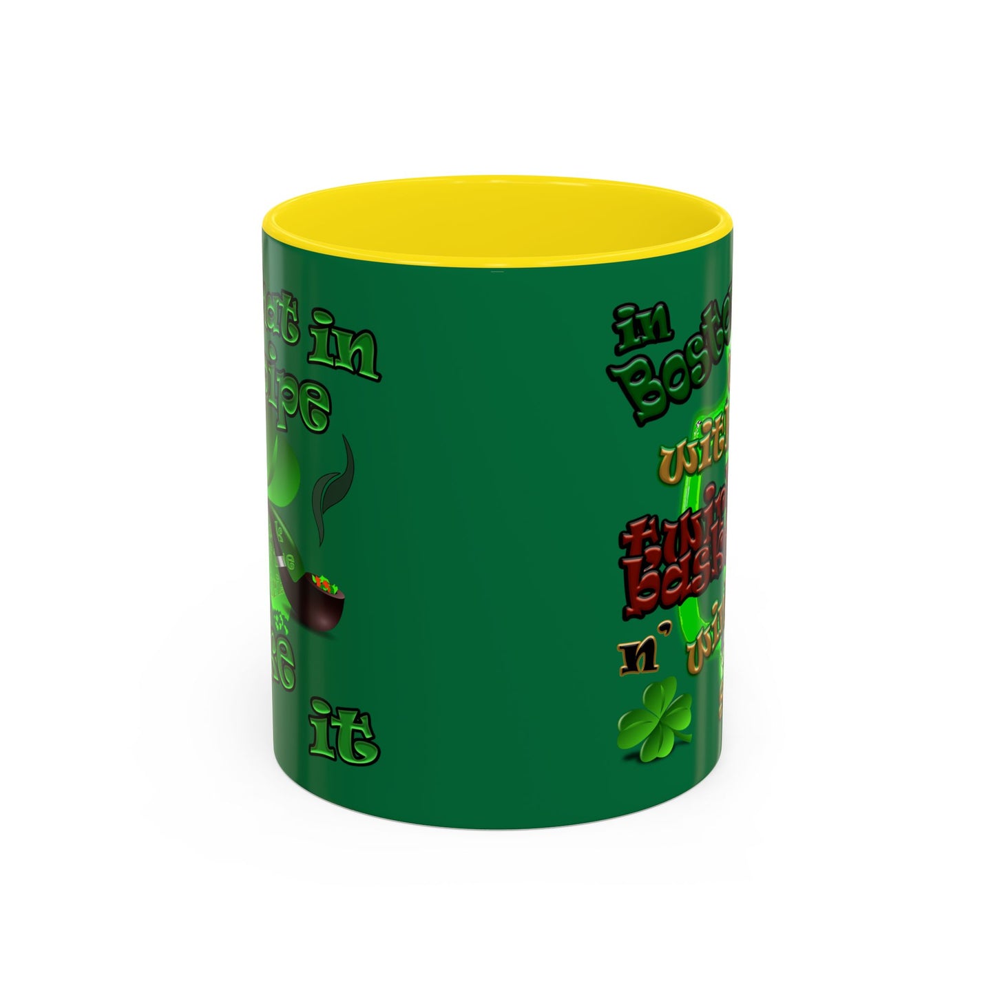 celtics logo - Accent Mug (dark green)