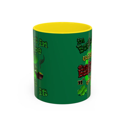 celtics logo - Accent Mug (dark green)