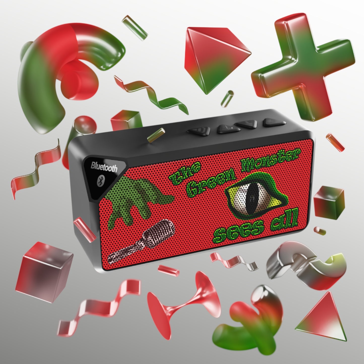 green monster - Jabba Bluetooth Speaker (red)