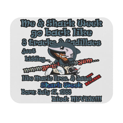 shark week - Mouse Pad (Rectangle) - (white)