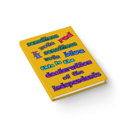 declaration of the independents - journal-blank (yellow)