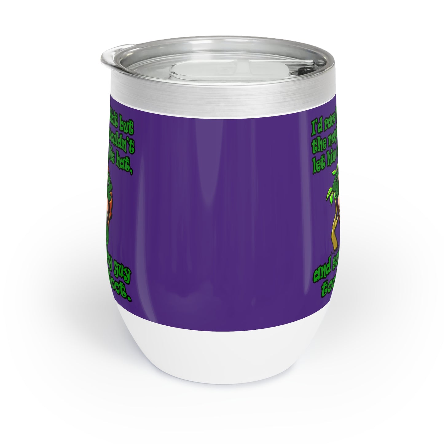 turtle race - Chill Wine Tumbler (purple)