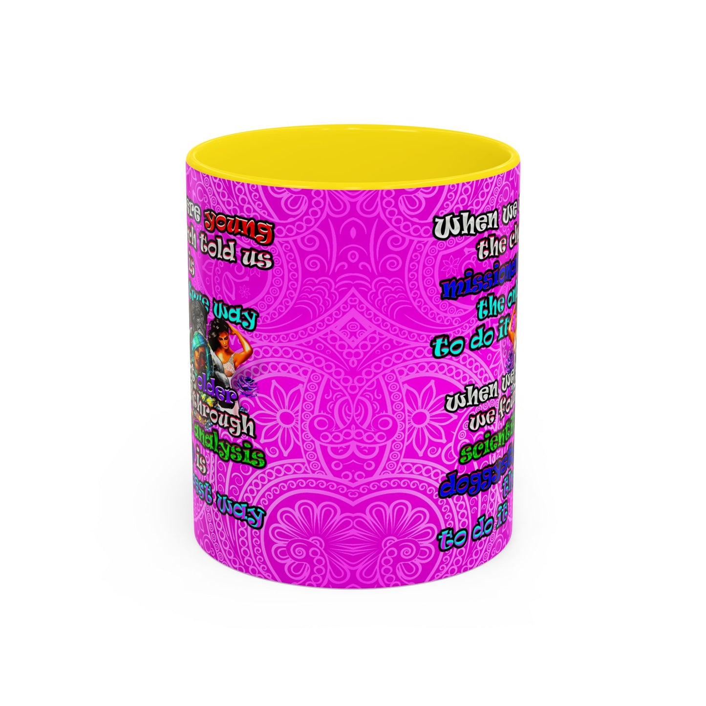 doggystyle - Accent Mug (pink swirl)