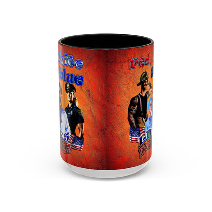 rw&b lives matter - Accent Mug (burnt orange)