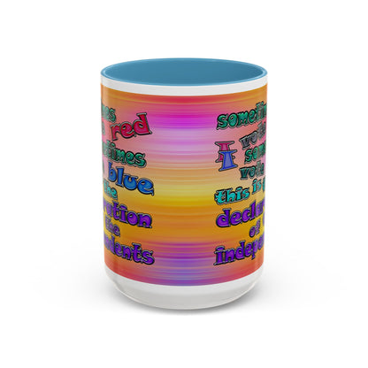 declaration of the independents - Accent Mug (color blur)
