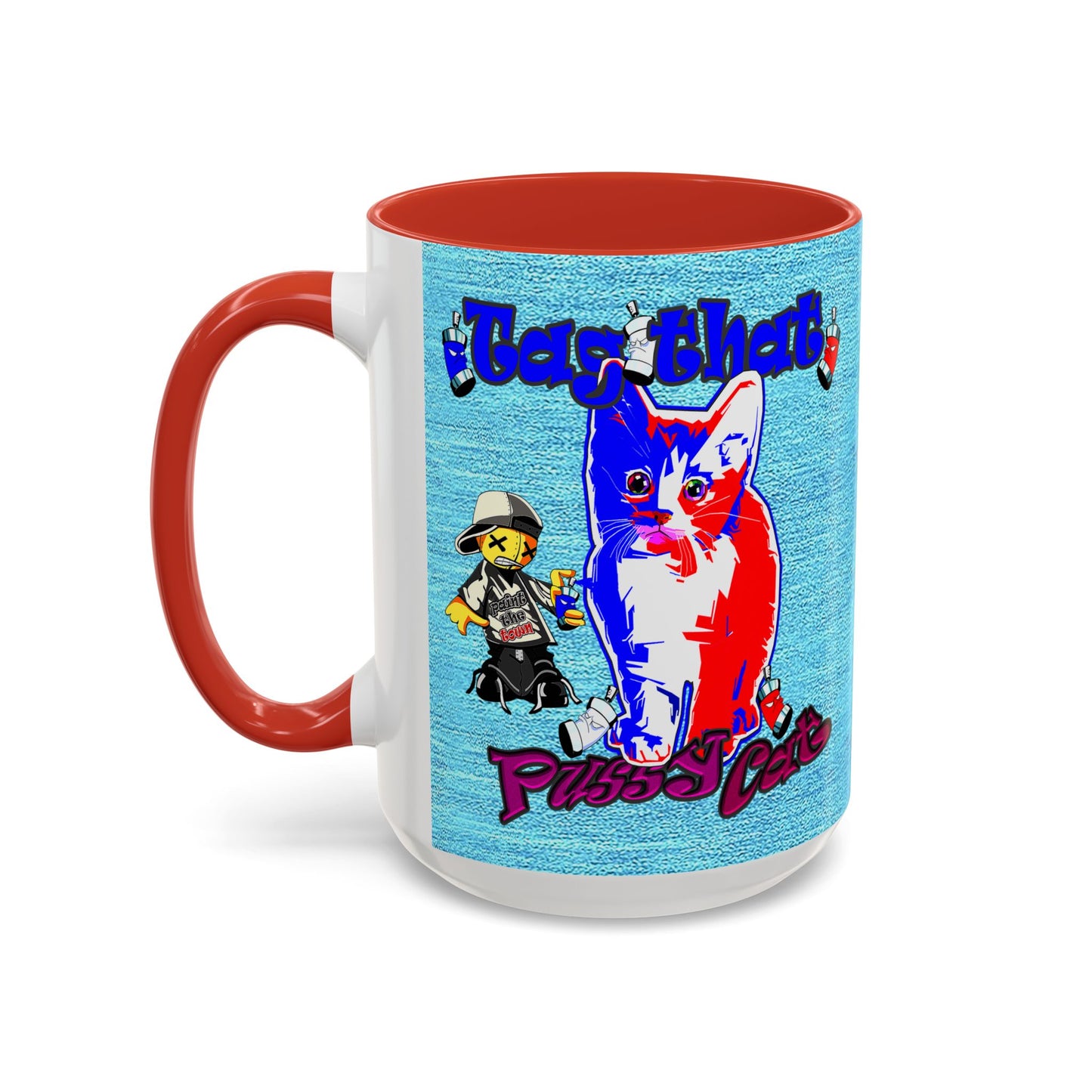 tag that - Accent Mug (faded blue)