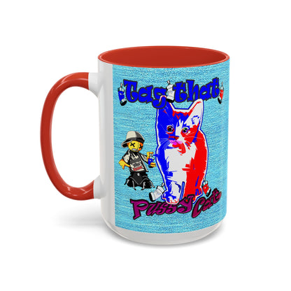 tag that - Accent Mug (faded blue)