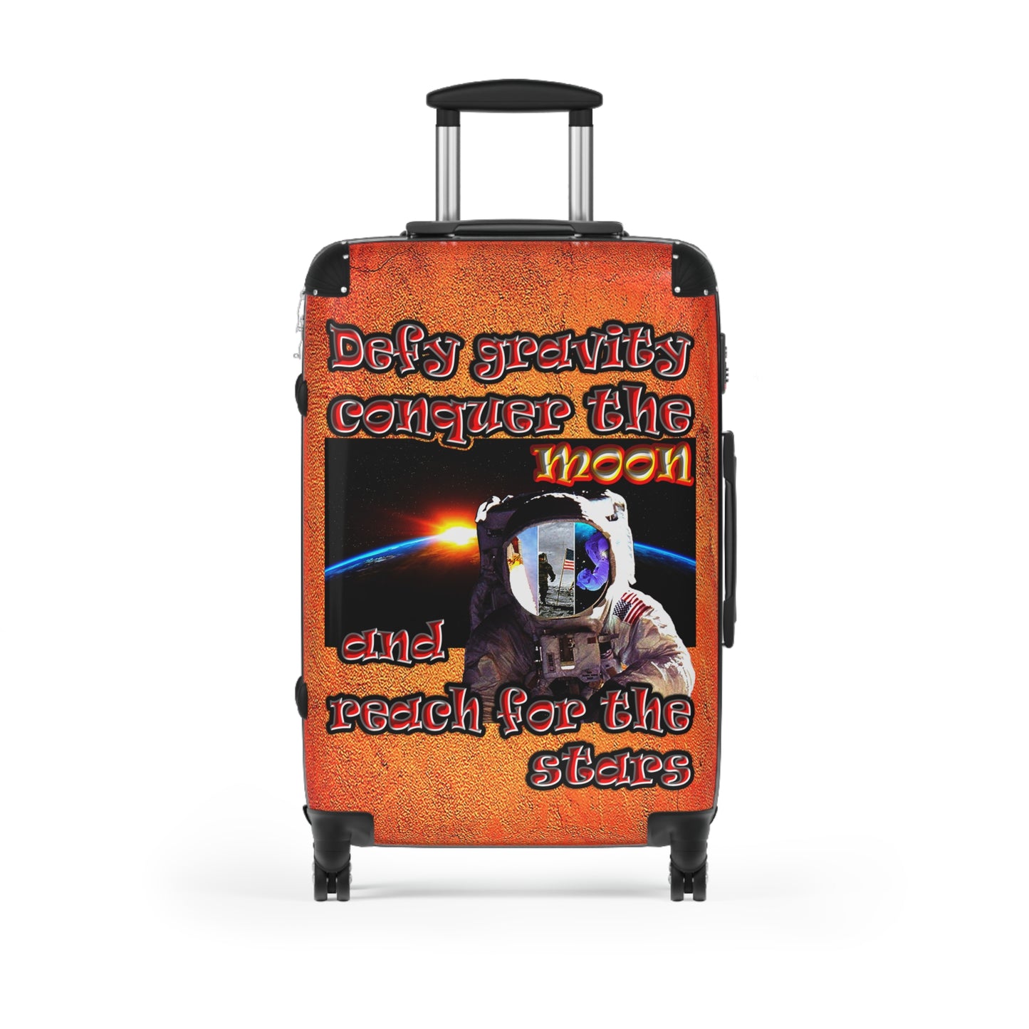 defy conquer reach - Suitcase (burnt orange)