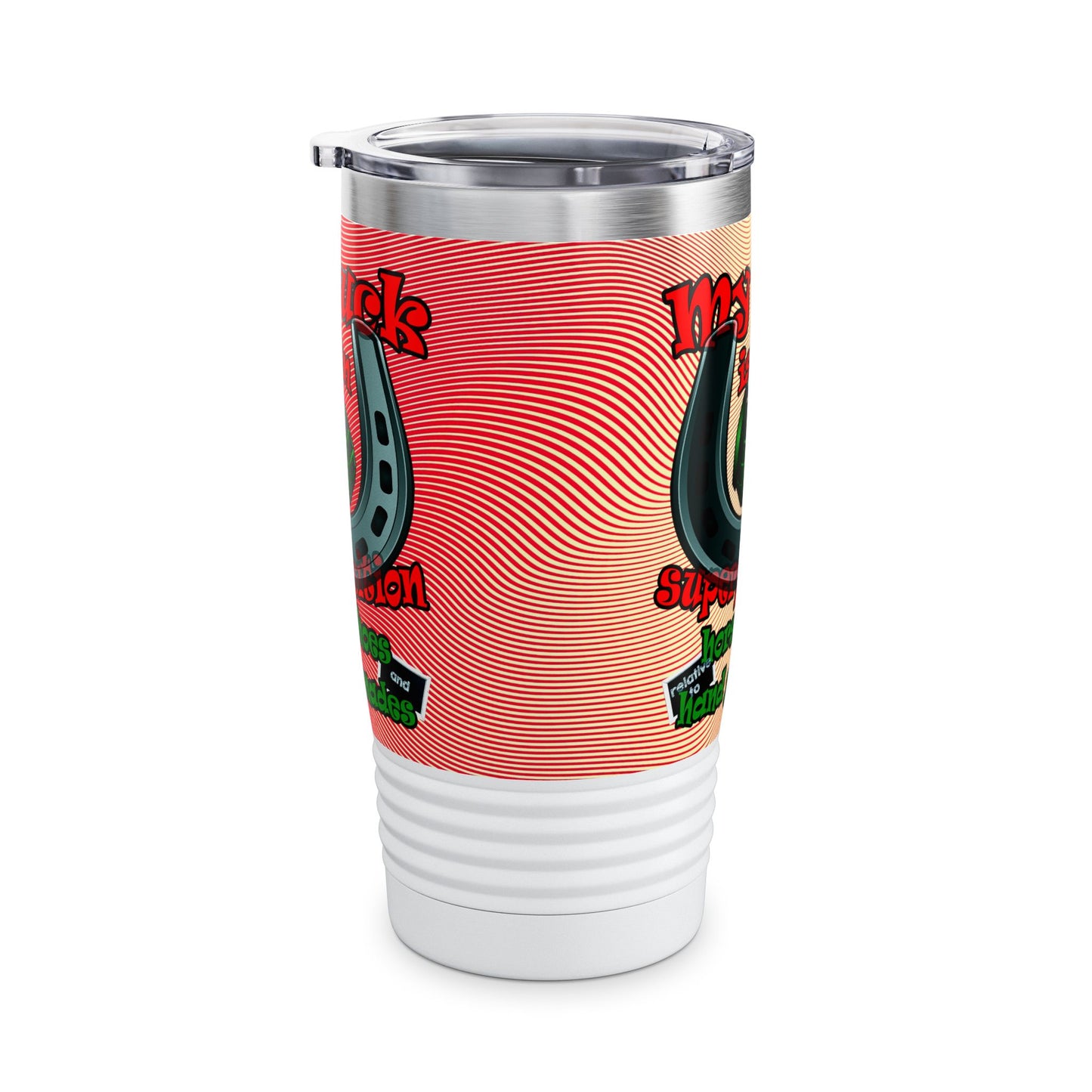 my luck - Ringneck Tumbler, 20oz (yellow-orange wave)