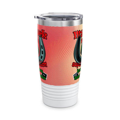 my luck - Ringneck Tumbler, 20oz (yellow-orange wave)