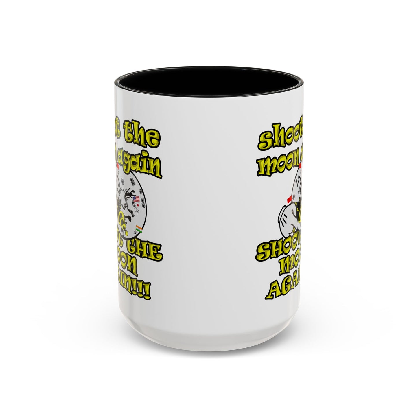 shoot the moon again - Accent Mug (white)