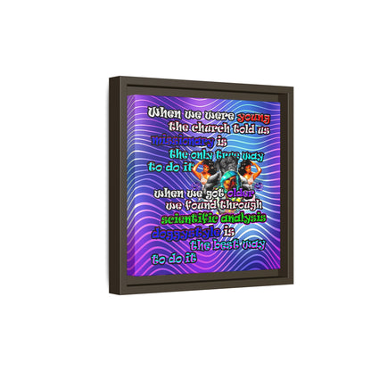 doggystyle - framed canvas art (purple wave)