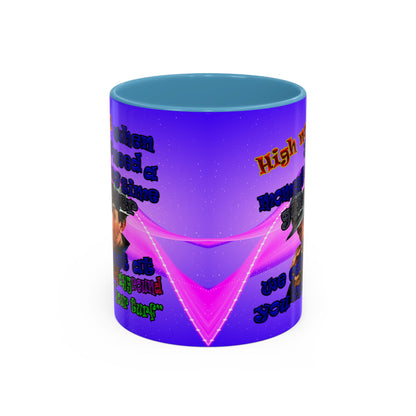 high noon - Accent Mug (purple-pink wave)