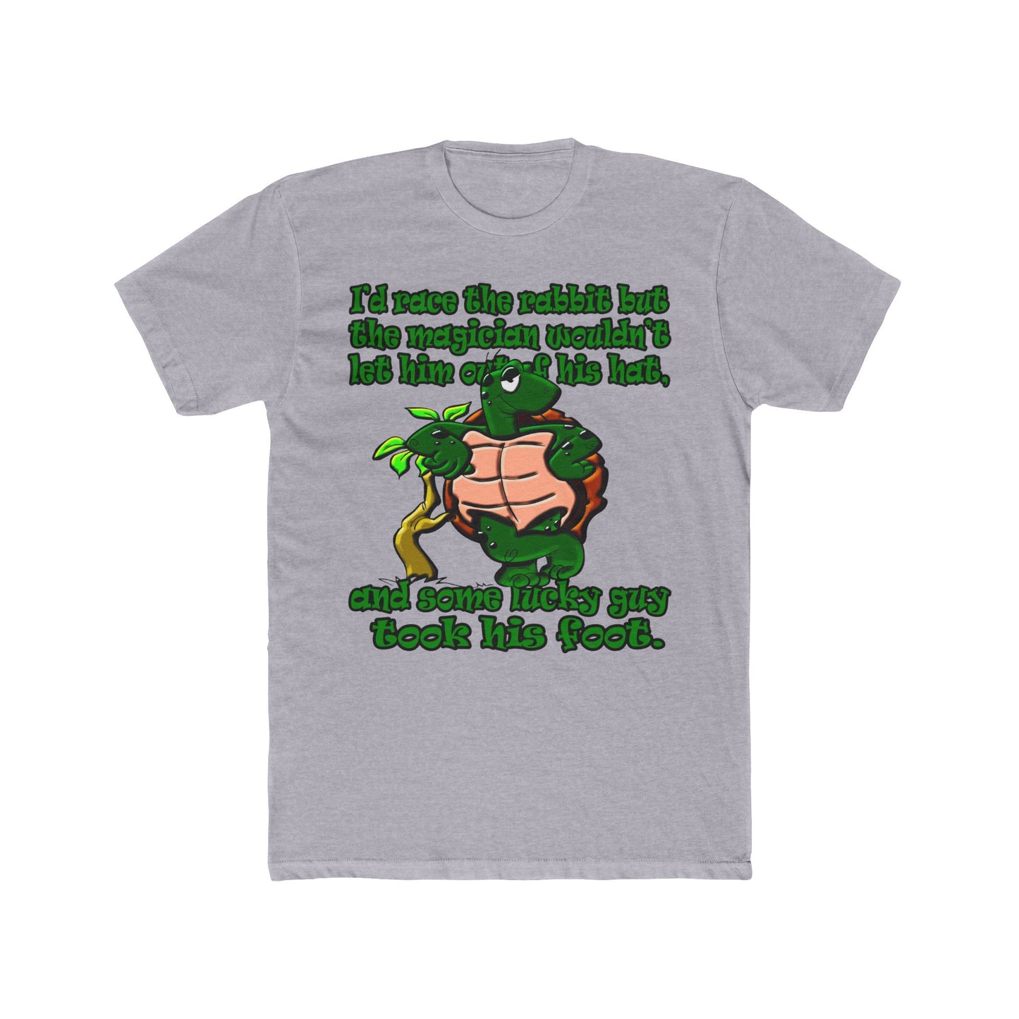 turtle race - Men's Cotton Crew Tee