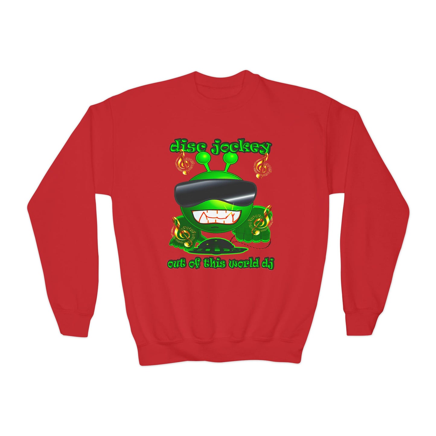 disc jockey - Youth Crewneck Sweatshirt