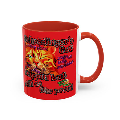 schrodinger's cat - Accent Mug (red)