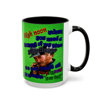 high noon - Accent Mug (green turf)