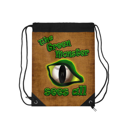 green monster - Drawstring Bag (dichromatic brown papyrus)