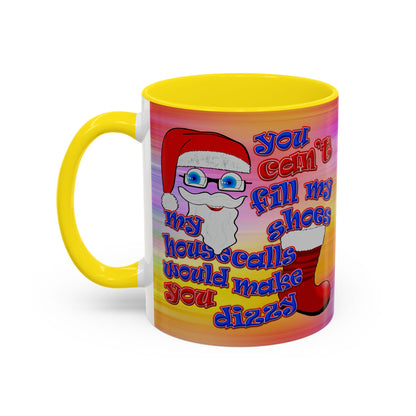 santa's shoes - Accent Mug (color blur)