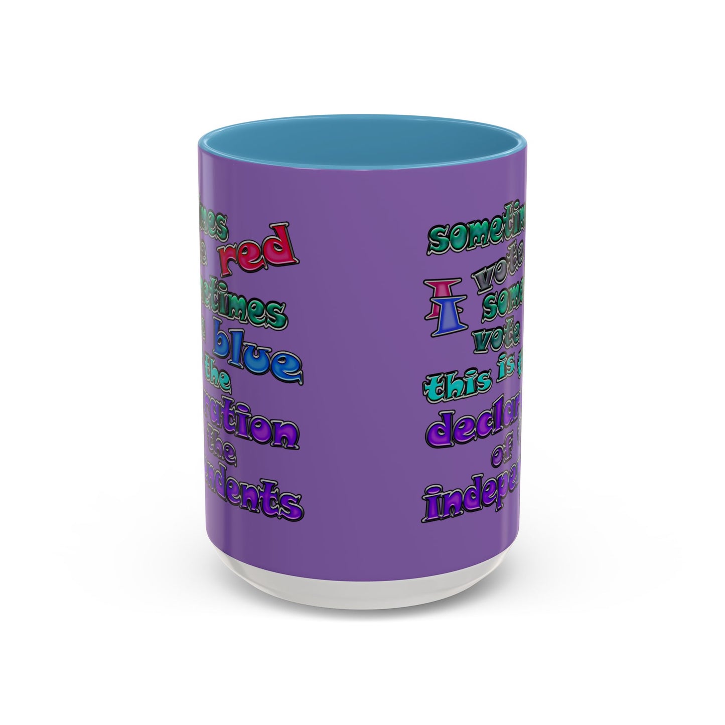 declaration of the independents - Accent Mug (light purple)