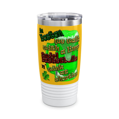 celtics logo - Ringneck Tumbler, 20oz (yellow)