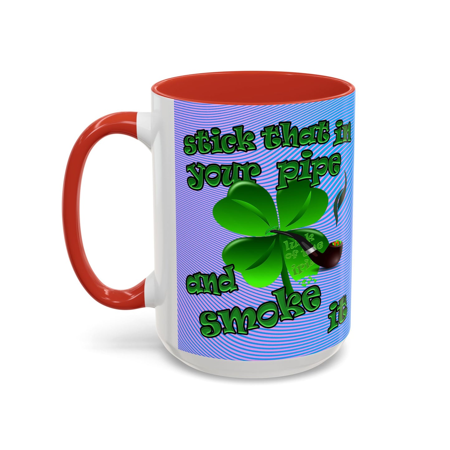 celtics logo - Accent Mug (light blue-purple wave)