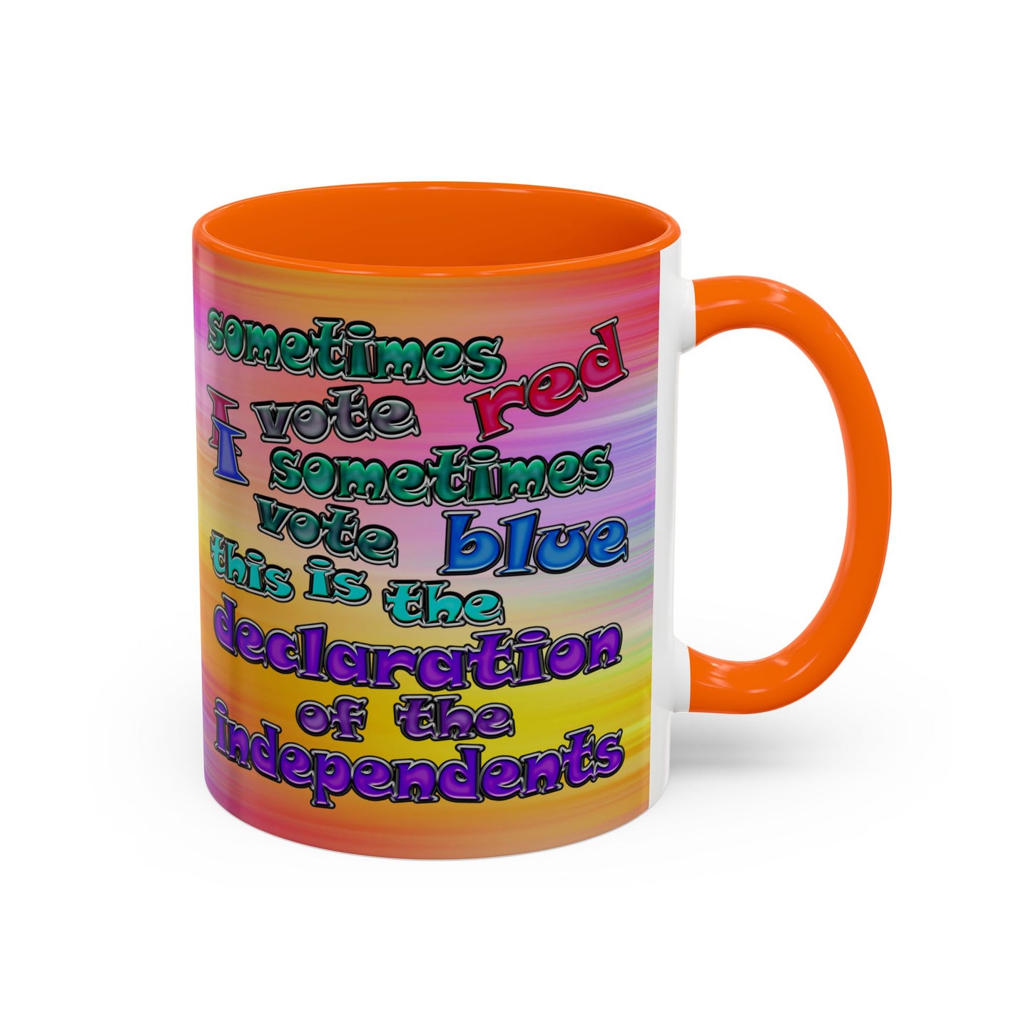 declaration of the independents - Accent Mug (color blur)