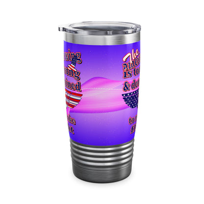 american wing - Ringneck Tumbler, 20oz (purple-pink wave)