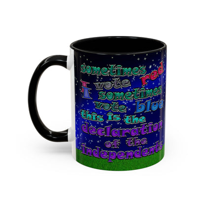 declaration of the independents - Accent Mug ('snoops' background)
